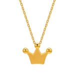 왕관 돌 백일 순금 목걸이 1 돈