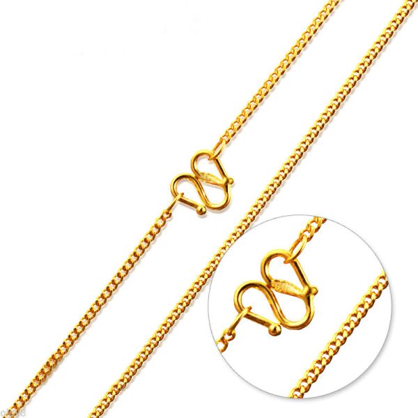 No.1371  3.75grams  24k 순금 16" 순금 목걸이