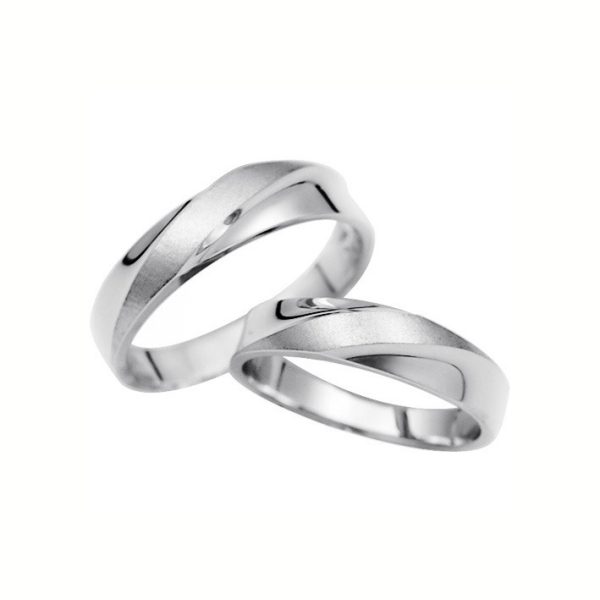 화이트 골드 커플링 반지