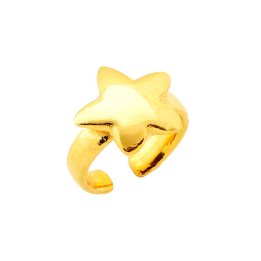 No. H23  24K Puregold Star 1st Birthday Ring 2 Don