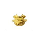 1.5 돈 소 돌반지 24k cow ring