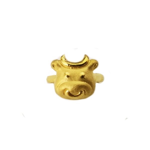 1.5 돈 소 돌반지 24k cow ring