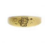 No.BR 0050 순금2 돈 2021년생 아기 송아지 돌팔찌 24k 2021 Baby bracelet, Year of the cow 금시세